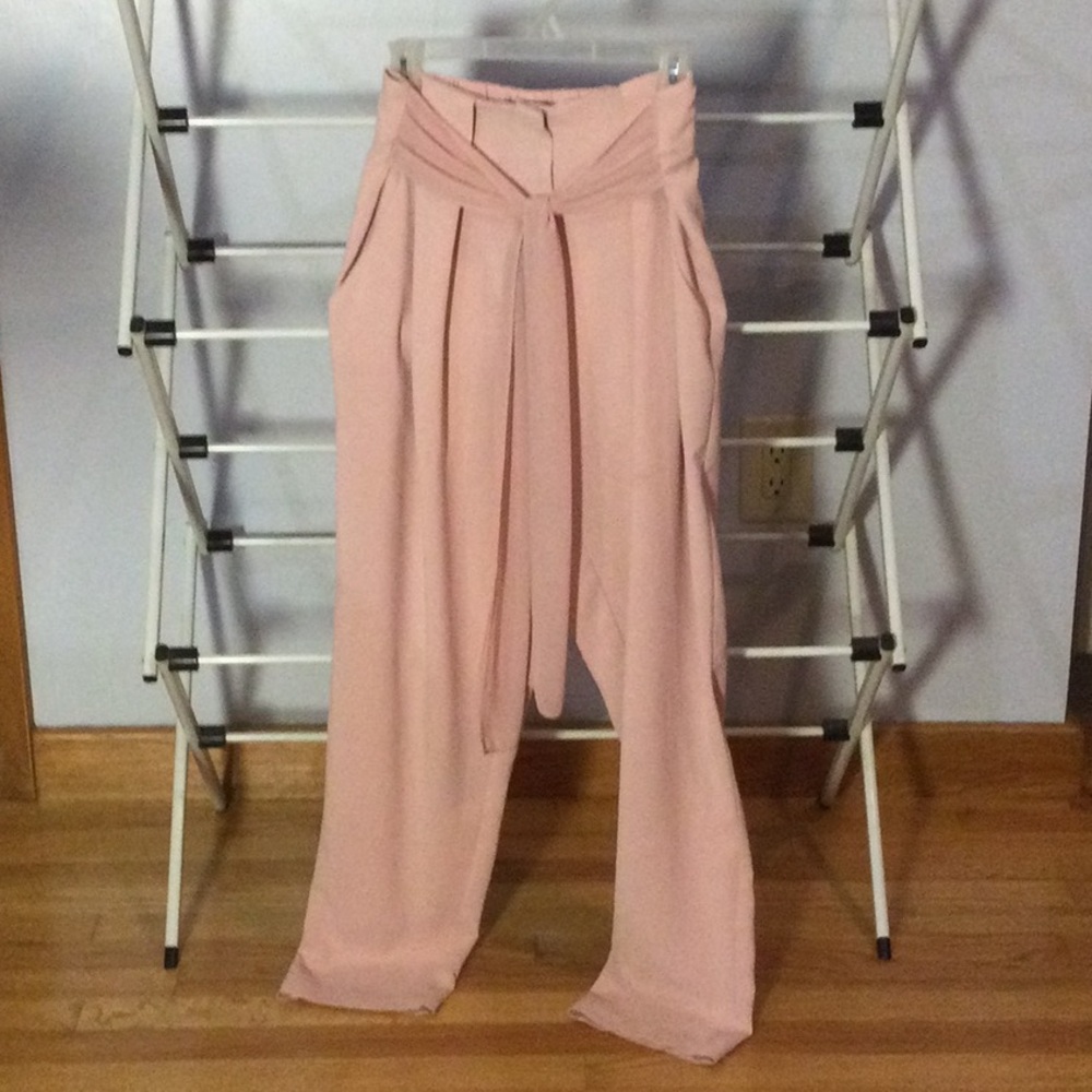 Clarte Pink Chiffon Pants